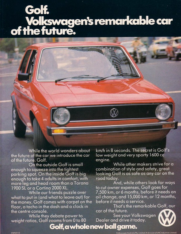 Rabbit VW MK1 Magazine Ad Circa 1975